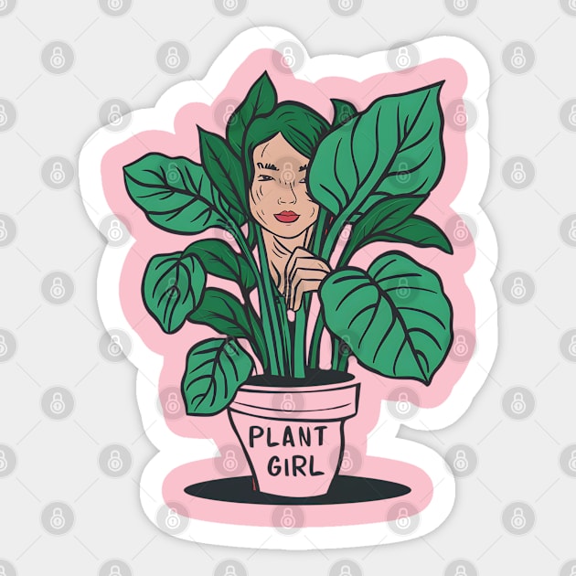 Plant Girl Sticker by Noshiyn